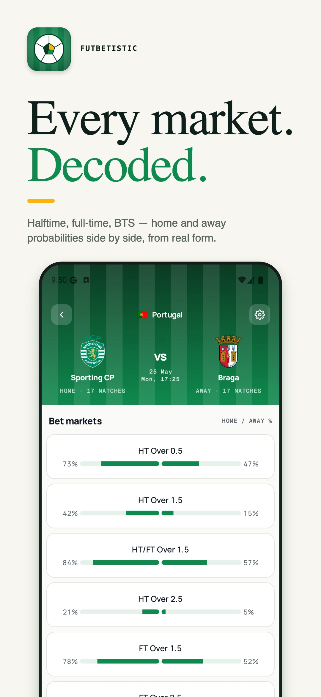 Football Betting Statistics screenshot